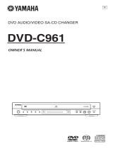 Yamaha C961 - DVD Changer Manual do usuário