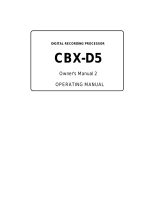 Yamaha CBX-D5 Manual do usuário