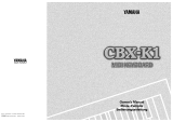 Yamaha CBX-K1 Manual do proprietário