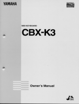 Yamaha CBX-K3 Manual do proprietário