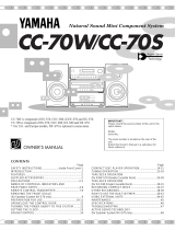 Yamaha CC-70W Manual do usuário