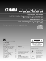 Yamaha CDC-635 Manual do usuário