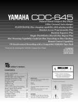 Yamaha CDC-645 Manual do proprietário