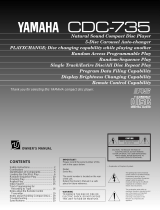 Yamaha CDC-735 Manual do proprietário