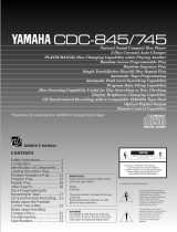 Yamaha CDC-845 Manual do proprietário
