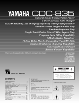 Yamaha CDC-835 Manual do proprietário