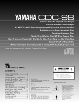 Yamaha CDC-98 Manual do usuário