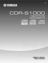 Yamaha CDR-S1000 Manual do usuário