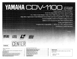 Yamaha CDV-1100 Manual do proprietário