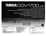 Yamaha CDV-1700 Manual do proprietário