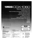 Yamaha CDX-1060 Manual do proprietário