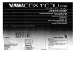 Yamaha CDX1100U Manual do proprietário