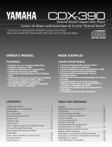 Yamaha CDX390 Manual do usuário