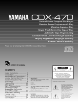 Yamaha CDX-470 Manual do usuário