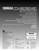 Yamaha CDX-480 Manual do proprietário