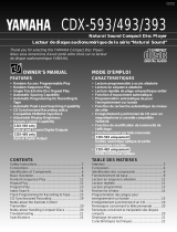 Yamaha CDX-493 Manual do proprietário