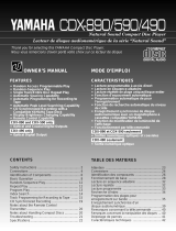 Yamaha CDX-490 Manual do usuário