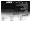 Yamaha CDX-700U Manual do proprietário