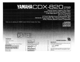 Yamaha CDX-820 Manual do proprietário