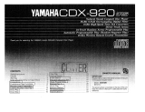 Yamaha CDX-920 Manual do proprietário