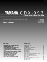 Yamaha CDX-993 Manual do usuário