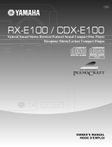 Yamaha RX-E100 Manual do usuário