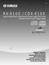 Yamaha CDX-E100RDS Manual do usuário