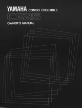 Yamaha CE25 Manual do proprietário
