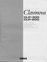 Yamaha CLP-300 Manual do proprietário