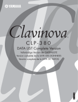 Yamaha Clavinova CLP-380 Ficha de dados
