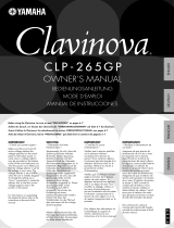 Yamaha Clavinova CLP-265GP Manual do proprietário