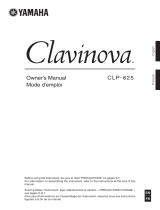 Yamaha CLP- 625 Clavinova Manual do proprietário