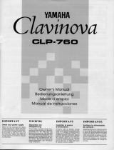 Yamaha CLP-760 Manual do proprietário