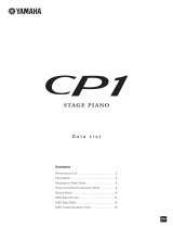 Yamaha CP1 Ficha de dados
