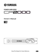 Yamaha CP2000 Manual do usuário