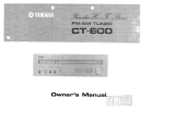 Yamaha CT-600 Manual do proprietário
