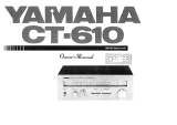 Yamaha CT-610 Manual do proprietário