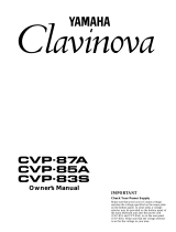 Yamaha CVP-87A Manual do proprietário