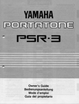 Yamaha Portatone PSR-3 Manual do proprietário