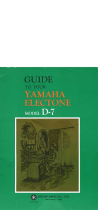 Yamaha D-7 Manual do proprietário