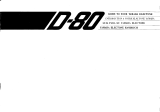 Yamaha D-80 Manual do proprietário