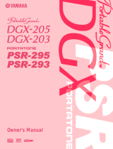 Yamaha DGX 205 Manual do usuário