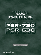 Yamaha PSR-730 Manual do usuário