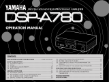 Yamaha DSP -A780 Manual do usuário