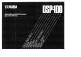 Yamaha DSP-100 Manual do proprietário