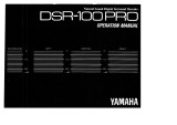Yamaha DSR-100PRO Manual do proprietário