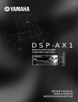 Yamaha DSP-AX1 Manual do usuário