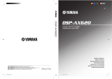 Yamaha DSP-AX620 Manual do usuário