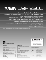 Yamaha DSP-E200 Manual do proprietário