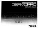 Yamaha DSR-70PRO Manual do proprietário